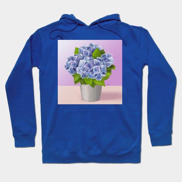 Gratitude in Blue Hoodie by hiyas